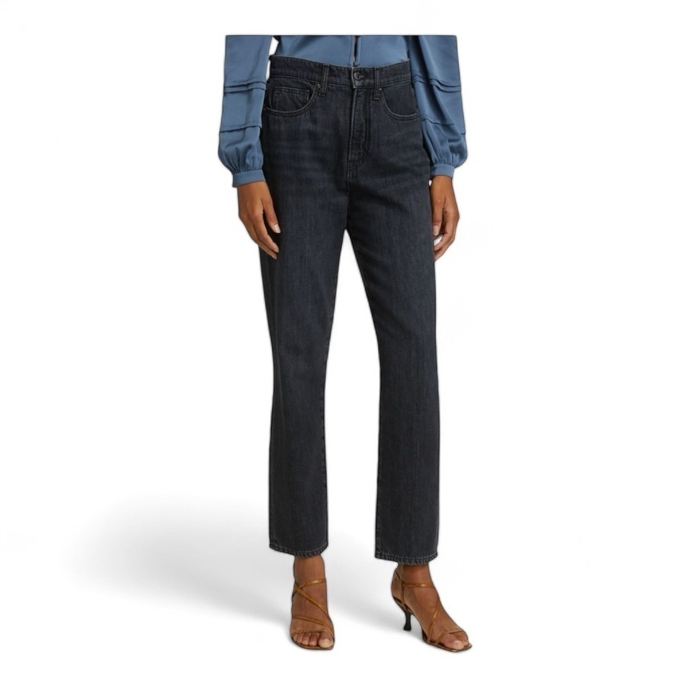 VERONICA BEARD Blake High Rise Straight Jeans in Washed Black NWOT
